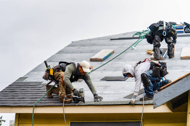 Professional Gutter Installation technician working in Wayzata, MN